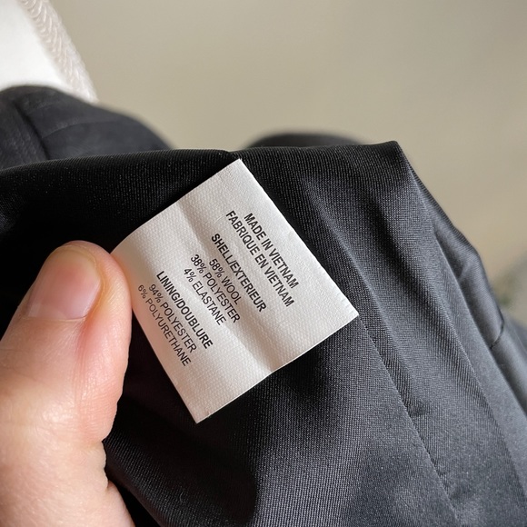 Theory Wool Blazer in a Luxe Grey Stripe - Picture 6 of 6